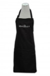 AP009 Tailor-Made TC Cotton Fabric Aprons Wholesale Blank Black Apron with Pockets