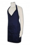 AP016 Where to Buy Merchandise Aprons for Women Dark Blue V-Neck Tuxedo Bib Apron Uniforms