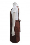 AP015 Order Saddle Brown Aprons H-Back Bib Apron Uniforms with 2 Large Pockets for F&B Business Corporate Events Functions