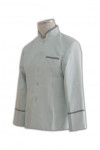 KI007 Produce chefs wear embroider chefs white man