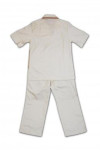 CL001-4 DIY Window Cleaning Uniform Hotel Maid Housekeeping Uniforms Unisex Shirt & Pants Set
