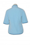 CL003 Ladies 3/4 Sleeve House Cleaning Apparel Workwear in Sky Blue