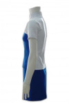 BG012 OEM Beer Promoter Workwear Blue and White Short Sleeve Top with Skirt Uniforms