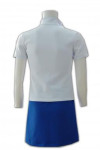 BG012 OEM Beer Promoter Workwear Blue and White Short Sleeve Top with Skirt Uniforms