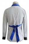 AP024 Where to Find Wholesale Chef Uniforms Blue Clobber Smock with Contrast Trims and Details
