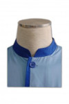 CL010 Where to Buy Hospital Cleaner Uniform Short Sleeve Service Shirt Light Blue Cleaning Uniform Manufacturer
