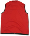 V018 Custom Group Red Black Side Zipper Vest Jackets 