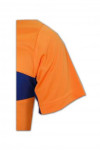 P215 orange and blue polo shirt