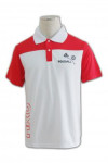 P219 red and white short polo