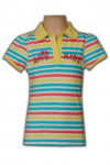P228 Colored striped polo shirt