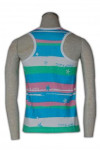 V148 girls striped vest