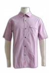 R107 mens pink working shirt