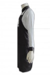 AP027 Design For Your Workwear Uniforms Long Black Apron with Adjustable Neck Strap & 2 Side Pockets 
