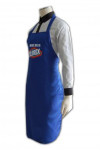 AP028 Custom Design Steel Blue Long Apron for Corporate Promotional Events Trade Exhibitions