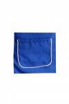 AP029 Customized Midnight Blue Short Waist Server Aprons with Ruffles and Side Pocket