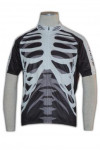B014 Custom Order Bike Jersey Skeleton Unusual Cycling Jerseys