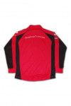 P233 red and black ling sleeve polo shirt