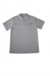 P244 grey short  sleeve men polo shirt