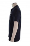 P245 black short sleeve polo shirt
