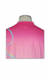 P246 Pink collar short sleeve polo shirt