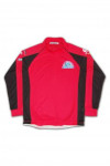 DS011 Custom Make Your Dart Team Shirt Long Sleeve Red Shirt with Front Zip