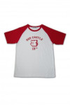 T271 girls white and red T shirts