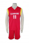 W122 Personalised Basketball Training Uniform with Team Name and Number Red Yellow V-neck Jersey and Shorts 
