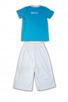 W125 Customised Women's Sportswear Blue and White Short Sleeves Jersey and Shorts Set 