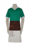 AP041 Design Your Two Tone Aprons with Printed Pockets Apron Workwear for Cafes Restaurants Bistro Bars