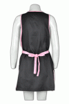 AP0049 Customize Black and Pink Clobber Apron Smock with Side Pocket and Buttons