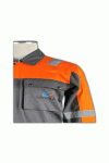 D108 orange and grey uniform
