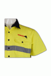 SE007 Customised Design Security Staff Uniform Two Colour Combination Short Sleeve Work Shirt with Chest Pockets