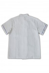 CL016 Short Sleeve Cleaners Shirt with Customised Design in Blue OEM Housekeeping Uniform Suppliers