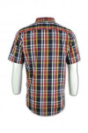 R151 casual plaid shirt for men