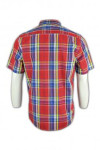 R152 short sleeves plaid shirt