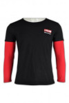T489 Red Long Sleeves T shirt