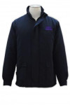 SE036 Custom-made Singapore Uniforms Security Workwear Front Zip Top with Embroidered Logo for Corporate Events 