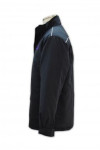 SE036 Custom-made Singapore Uniforms Security Workwear Front Zip Top with Embroidered Logo for Corporate Events 