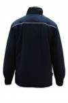 SE036 Custom-made Singapore Uniforms Security Workwear Front Zip Top with Embroidered Logo for Corporate Events 