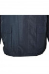 SE036 Custom-made Singapore Uniforms Security Workwear Front Zip Top with Embroidered Logo for Corporate Events 