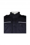 SE044 Tailor Made Security Uniform Apparel Men's Waterproof Hooded Jacket Windbreaker