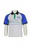 SE046 Custom Order Embroidered Security Workwear Tri Color Polo Shirt with Black Collar 