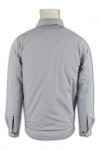 SE050 Where to Find Men's Staff Security Uniforms Light Grey Workwear with Collar and Pockets