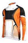 B067 Winter Thermal Cycling Jersey Orange Bike Jersey for Sale
