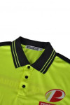 P477 polo green and black shirt