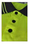 P477 polo green and black shirt
