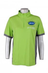 P493 green and white polo shirts