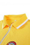 P498 bright yellow polo shirt