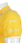 P498 bright yellow polo shirt