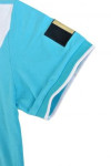 P501 white blue polo shirt